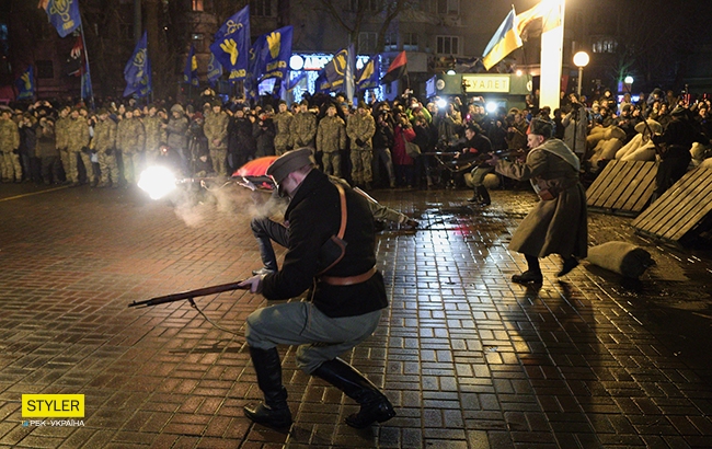 Століття бою під Крутами: у Києві відбулася реконструкція легендарної битви (фоторепортаж)