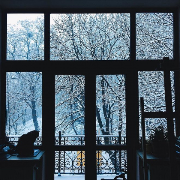 Снегопад превратил Львов в город-сказку: впечатляющие фото