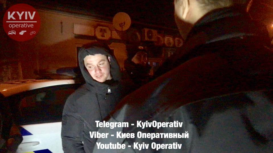 В Киеве пьяным задержали бывшего руководителя харьковской &quot;патрульки&quot; (фото, видео)