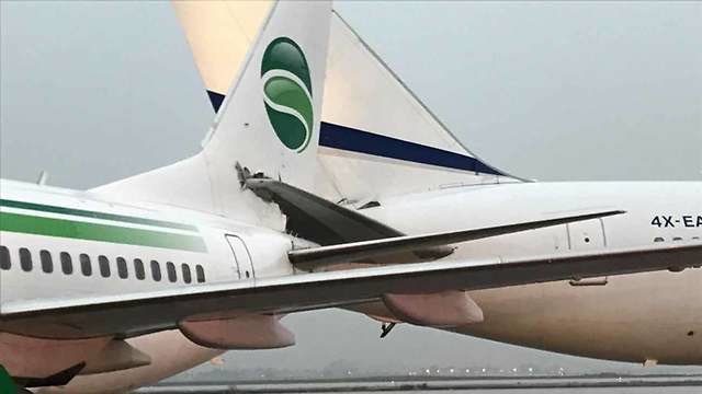 Не разминулись: в аэропорту Тель-Авива столкнулись два самолета