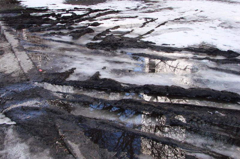 "Везде такая картина": в Киеве пожаловались на грязь от автомобилей (фото)