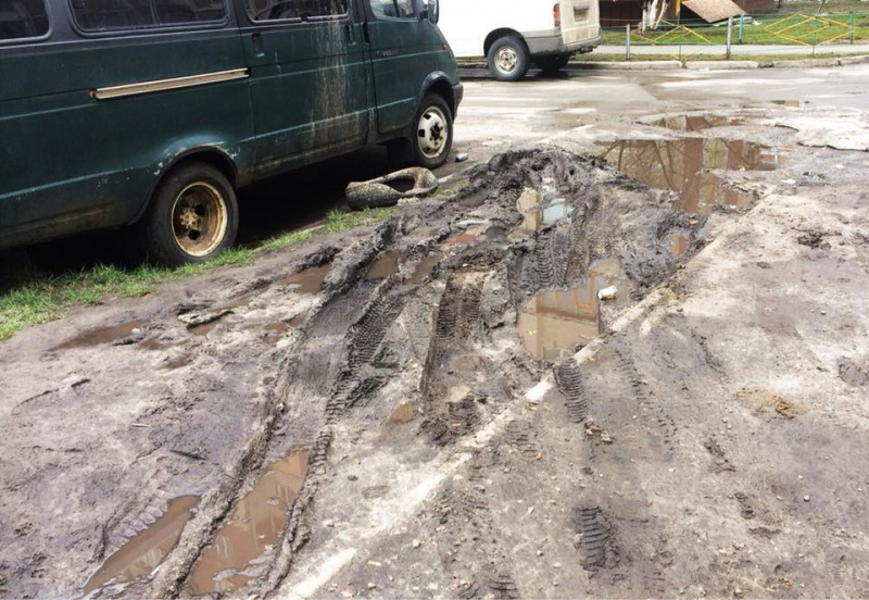 "Везде такая картина": в Киеве пожаловались на грязь от автомобилей (фото)
