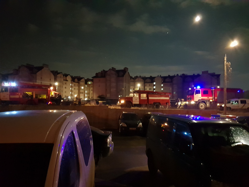 Під Києвом згоріли п'ять автомобілів (фото, відео)