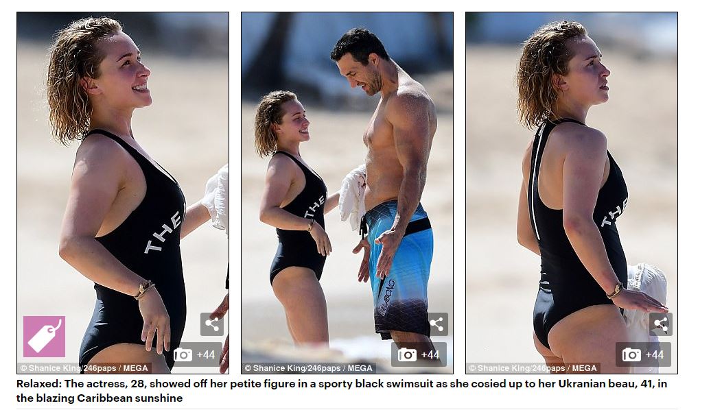 Кличка і Панеттьєрі застукали на пляжі (фото)