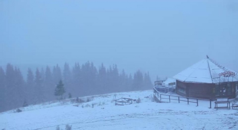 В Украине выпал первый снег: яркие фото и видео
