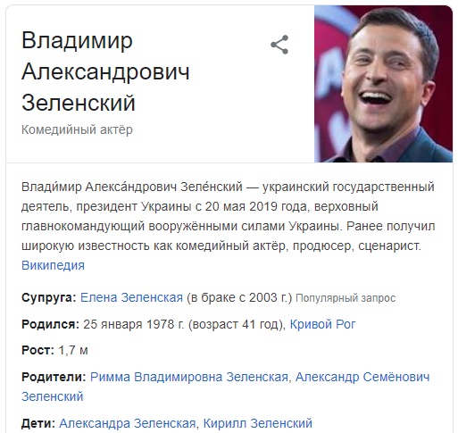 Google отказывается признавать Зеленского президентом