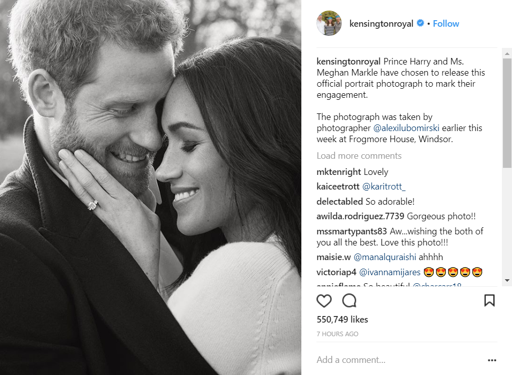 В сети появились фото помолвки принца Гарри и Меган Маркл