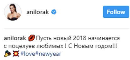 Скандальная Ани Лорак показала, как отметила Новый год (фото)