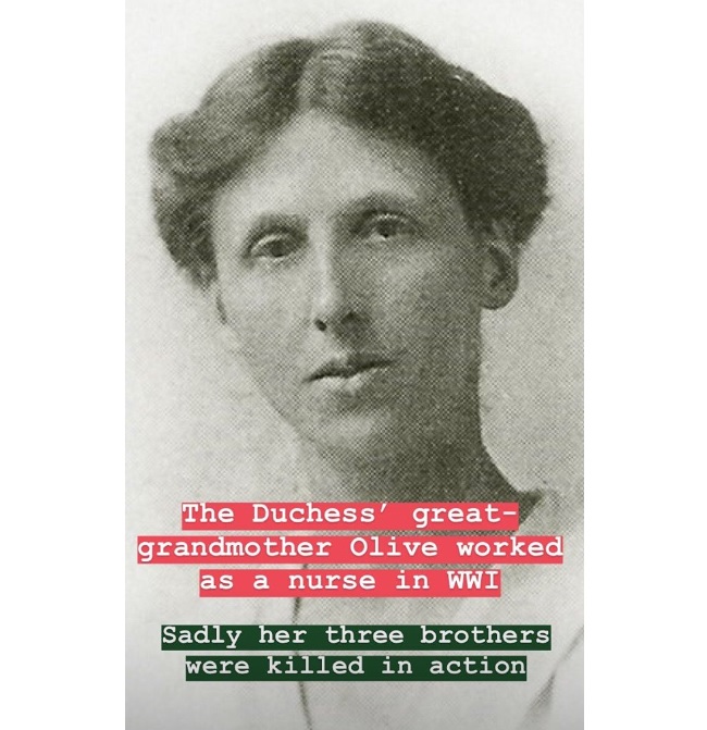 Прабабушка Кейт Мидлтон — Оливия