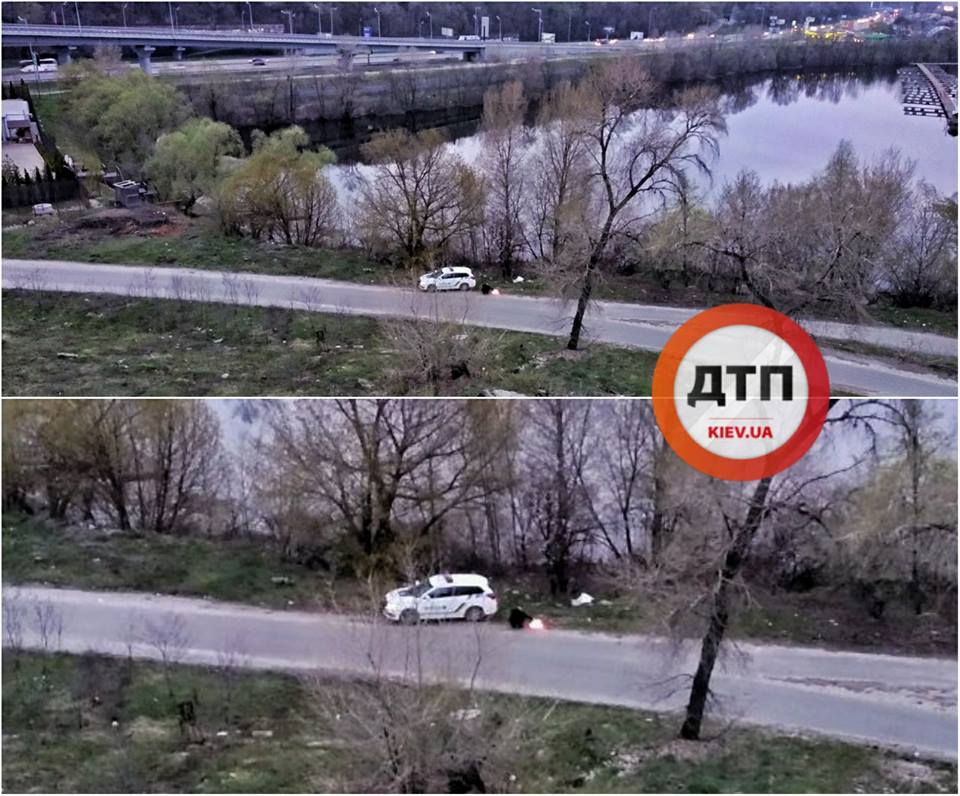 &quot;Сжечь все&quot;: в Киеве засекли полицейского за странным занятием (фото)