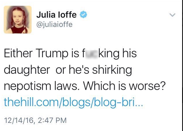 Журналистку российского происхождения уволили за откровенный твит о Трампе