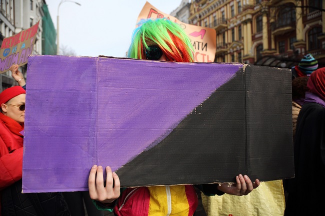 Флаг Анархо-феминизма