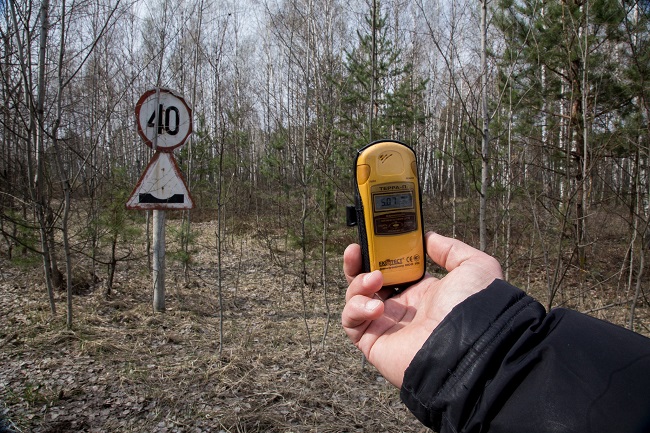 Рівень радіації в Чорнобильській зоні