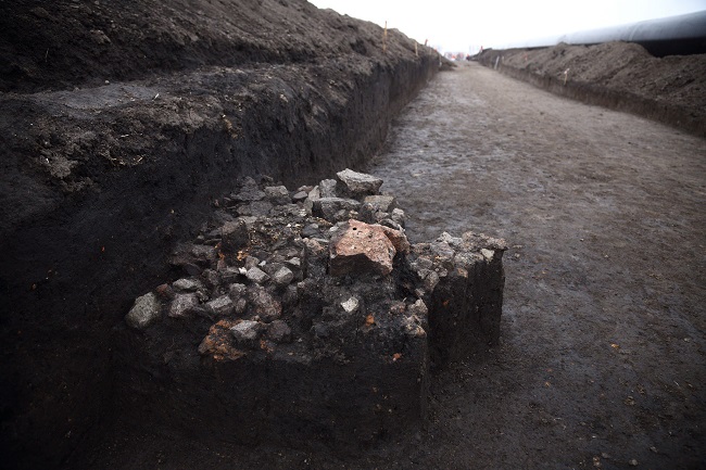 Залишки відкритого вогнища часів Черняхівської культури