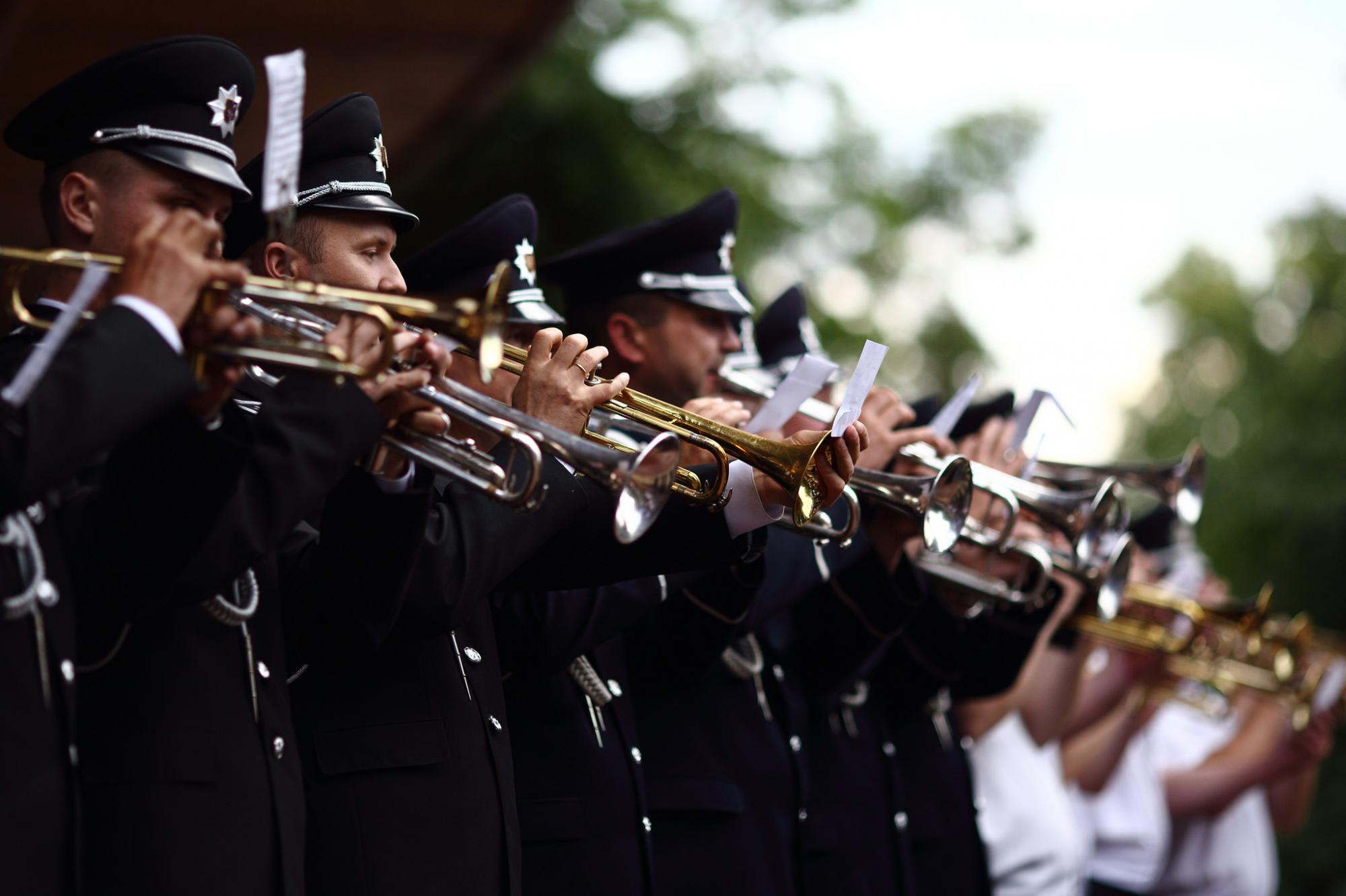 Оркестры Нацполиции установили рекорд по самому массовому исполнению гимна ЕС: опубликован фоторепортаж