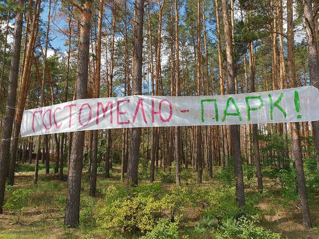 Вырубка леса под Киевом