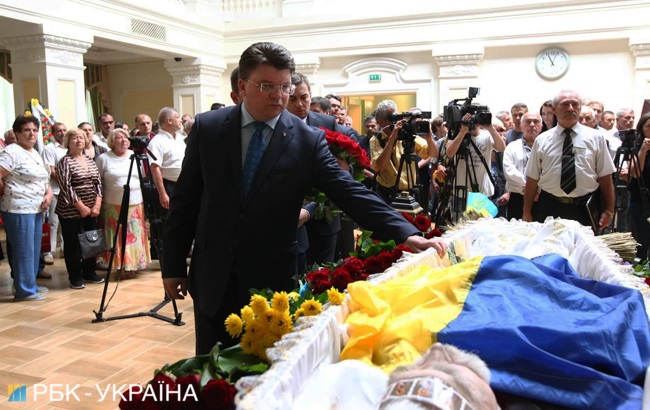 В Киеве попрощались с Левком Лукьяненко (фоторепортаж)