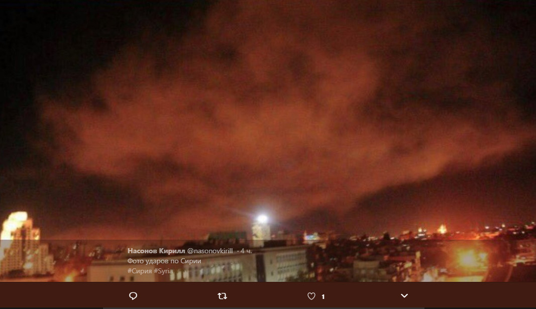 Ракетный удар США по Сирии: появились впечатляющие фото