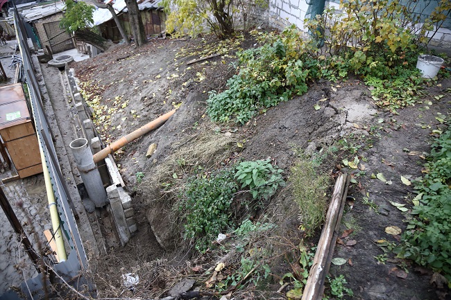 Оползень на Андреевском спуске