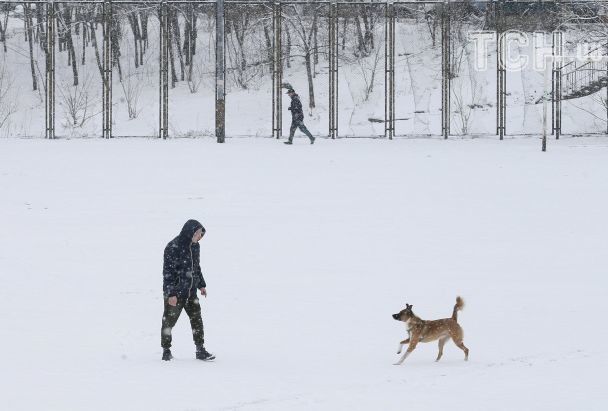 Ну, где же весна? В сети показали снежные фото Киева 29 марта