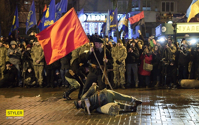 Століття бою під Крутами: у Києві відбулася реконструкція легендарної битви (фоторепортаж)