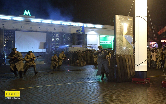 Століття бою під Крутами: у Києві відбулася реконструкція легендарної битви (фоторепортаж)