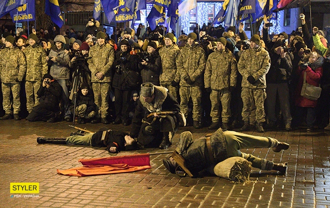 Століття бою під Крутами: у Києві відбулася реконструкція легендарної битви (фоторепортаж)