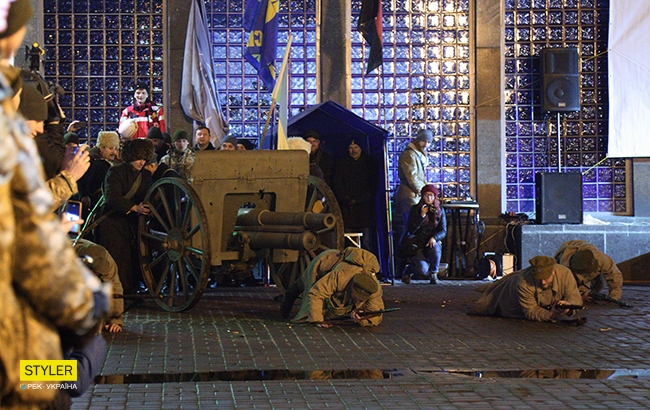 Століття бою під Крутами: у Києві відбулася реконструкція легендарної битви (фоторепортаж)