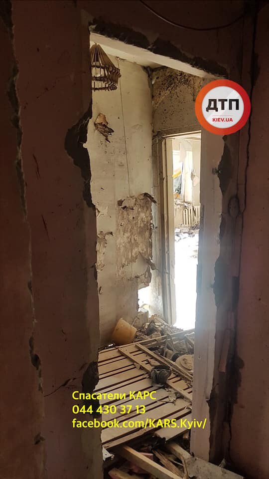 Вибух багатоповерхівки у Києві: з'явилися фото зсередини будинку