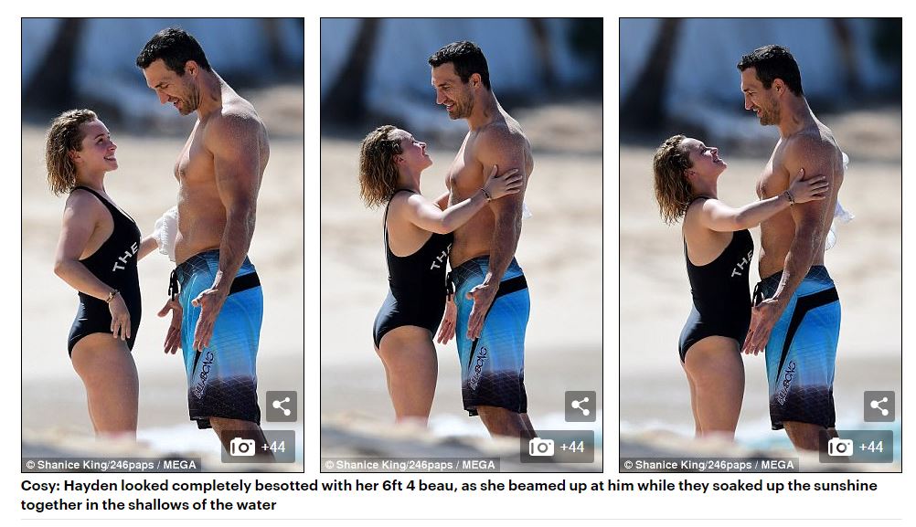 Кличка і Панеттьєрі застукали на пляжі (фото)