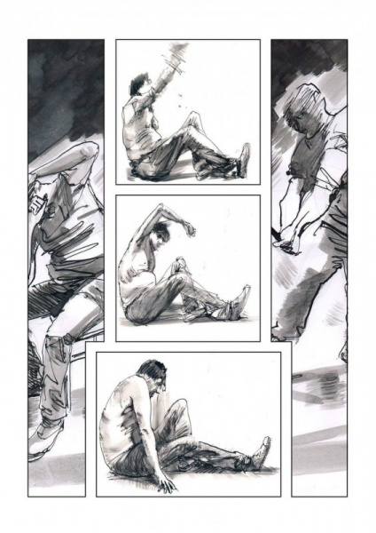 Художник з Донецька показав, що з ним робили терористи "ДНР" у полоні в картинках (фото)