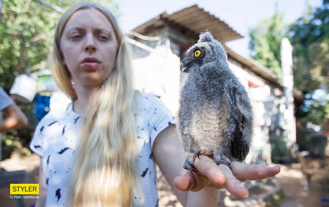 Олеся Кулик з совенком