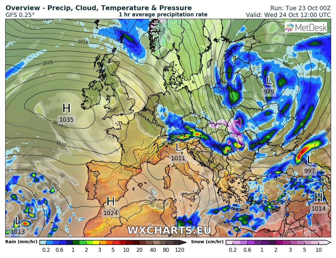 &quot;Ныряющий&quot; циклон: синоптик предупредила об ухудшении погоды 24 октября