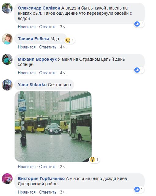 "Бассейн": последствия неожиданного дождя в Киеве показали на видео