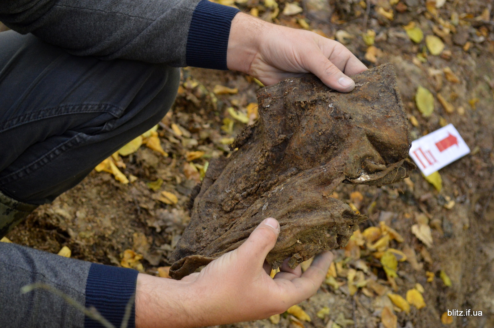 В лесу Ивано-Франковской области найдено загадочное захоронение