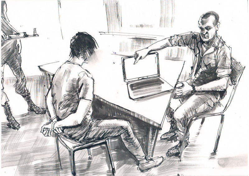 Художник з Донецька показав, що з ним робили терористи "ДНР" у полоні в картинках (фото)