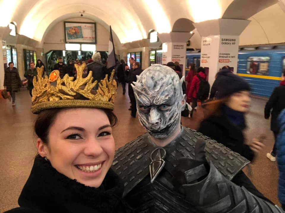По киевскому метро разгуливают "белые ходоки": что происходит