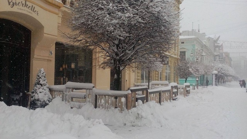 Ивано-Франковск оказался в плену снега: опубликованы фото