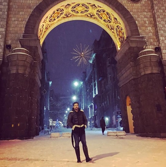 Звезда "Хоббита" приехал в Киев и прогулялся по достопримечательностям города