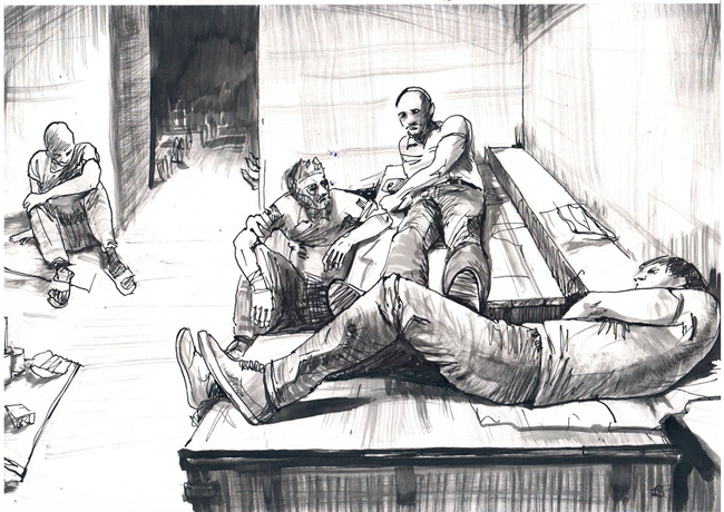 Художник з Донецька показав, що з ним робили терористи "ДНР" у полоні в картинках (фото)