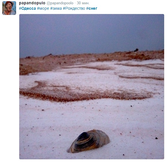 Соцмережі обговорюють снігопад в Одесі