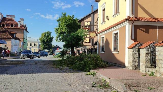 У Кам'янець-Подільському пронісся ураган: зносив дахи і валив дерева (фото)