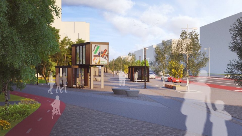 Архитекторы показали, как будет выглядеть первая smart-улица в Киеве