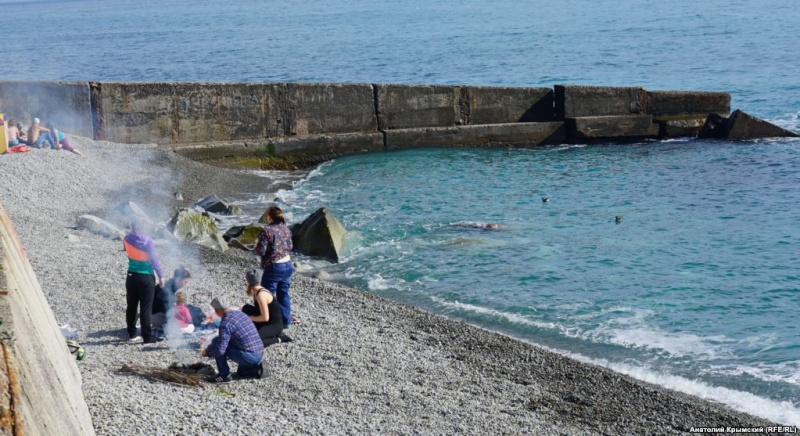 "Алыча в цвету и первые пляжники": в сети показали фотографии весеннего Крыма