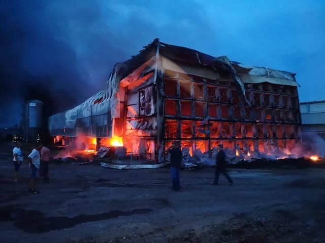 Пожежа на птахофабриці під Києвом: жителям столиці варто закрити вікна і пити мінералку