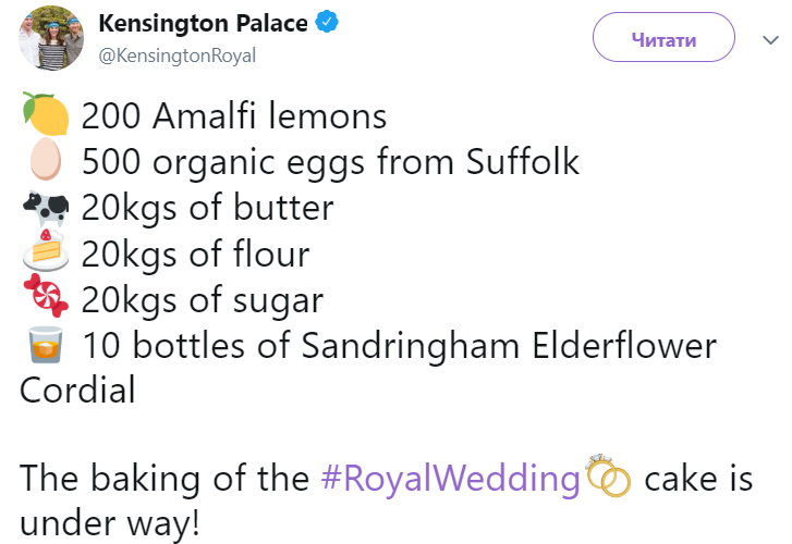 Свадьба принца Гарри и Меган Маркл: королевская семья показала, как создается праздничный торт (видео)