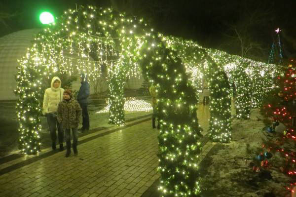 Киевская резиденция Санта Клауса в Мариинском парке официально открыта