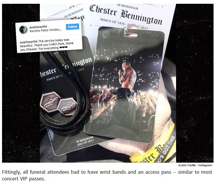 В США попрощались с солистом Linkin Park
