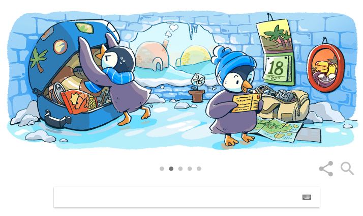 Google представив користувачам несподіваний новорічний дудл