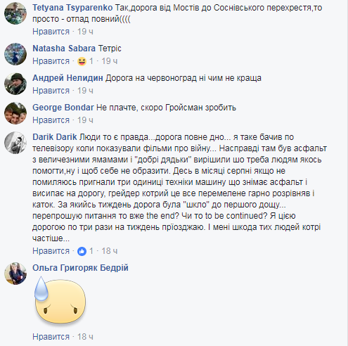 "Окрім матюків – згадати нічого": мережу жахнула дорога у Львівській області (відео)
